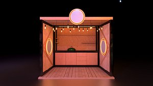 Grill booth model