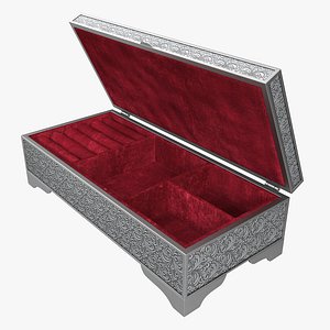 3ds silver casket modeled