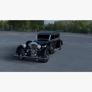 3d model mercedes hdri