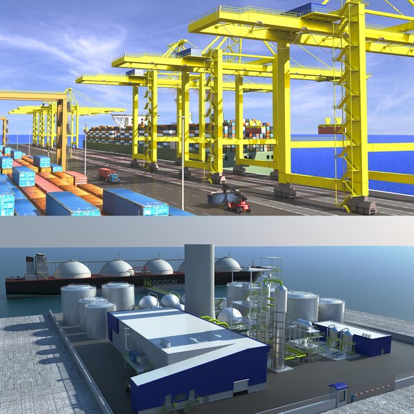 Port 3D model - TurboSquid 1362062