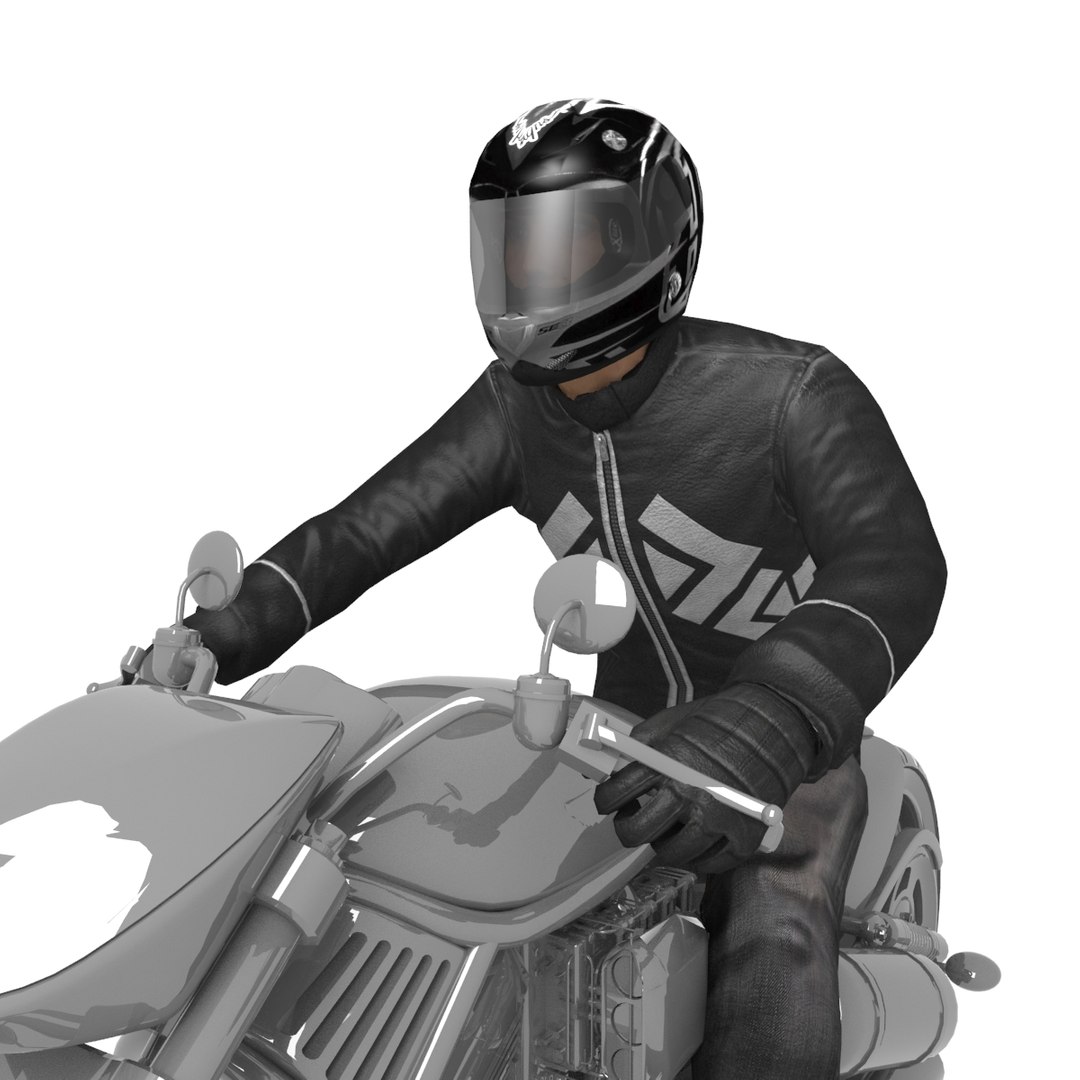Rigged Biker 2 3D - TurboSquid 1354161