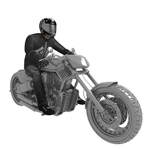 Motorcyclist V2 Rigged
