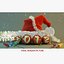 Christmas Santa Hat Bulb Scene
