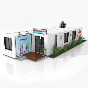 emergency unit shipping containers 3D