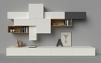 Slim 88 TV media unit composition by Dall Agnese