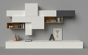 Slim 88 TV media unit composition by Dall Agnese