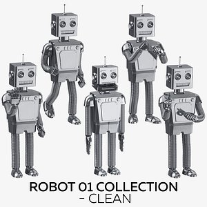 3D model robot 01 poses -