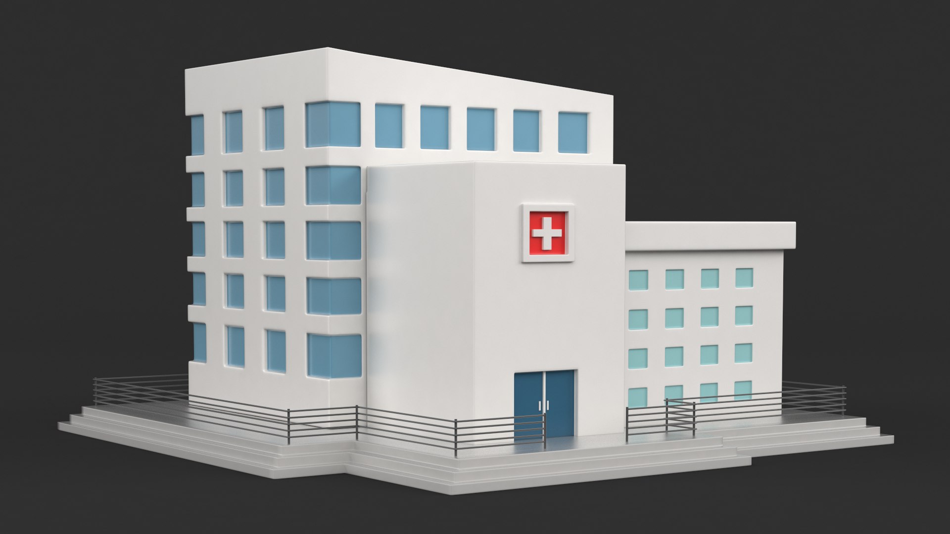 3D Cartoon Hospital - TurboSquid 1993818