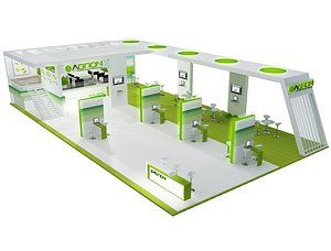 Booth Exhibition Stand a448a 3D