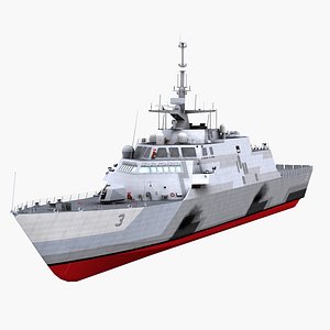3d model uss fort worth lcs-3