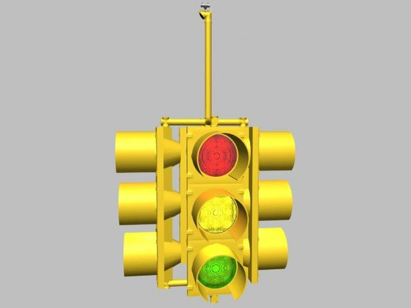 3d traffic light model