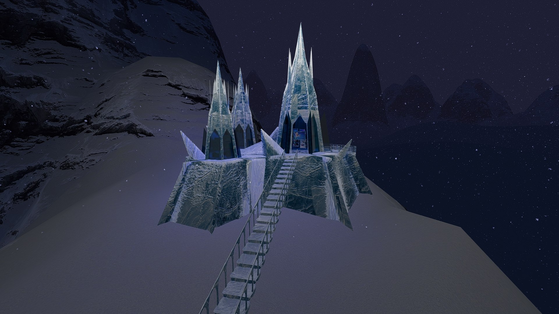 3D ICE CASTLE Model - TurboSquid 1934333