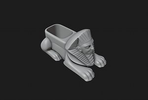 Egyptian Sphinx Planter - Pen Holder