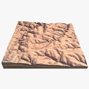 desert hills 3d max