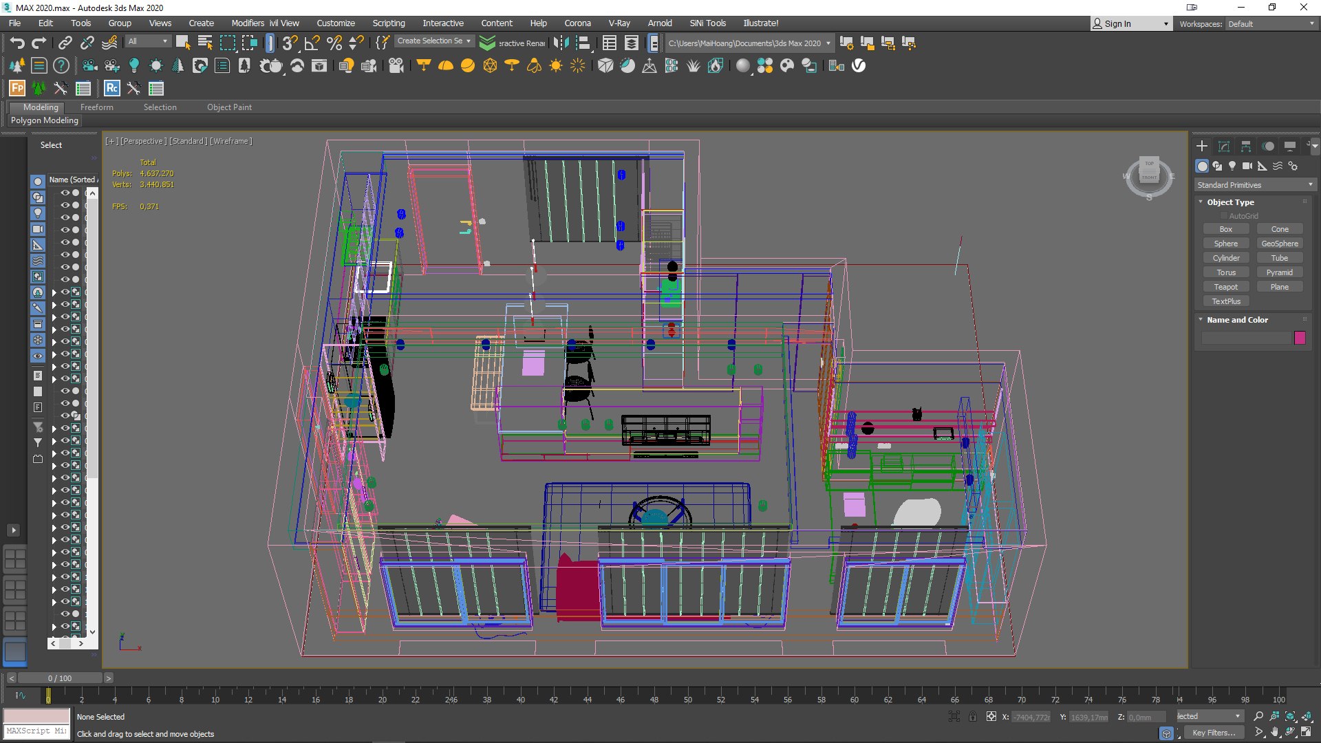 Living Kitchen Office 13 - Maiholuxury - MAX FBX OBJ SKP Simlab Collada ...