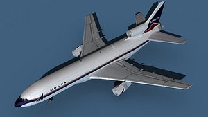 Lockheed L-1011-50 Delta 3D model