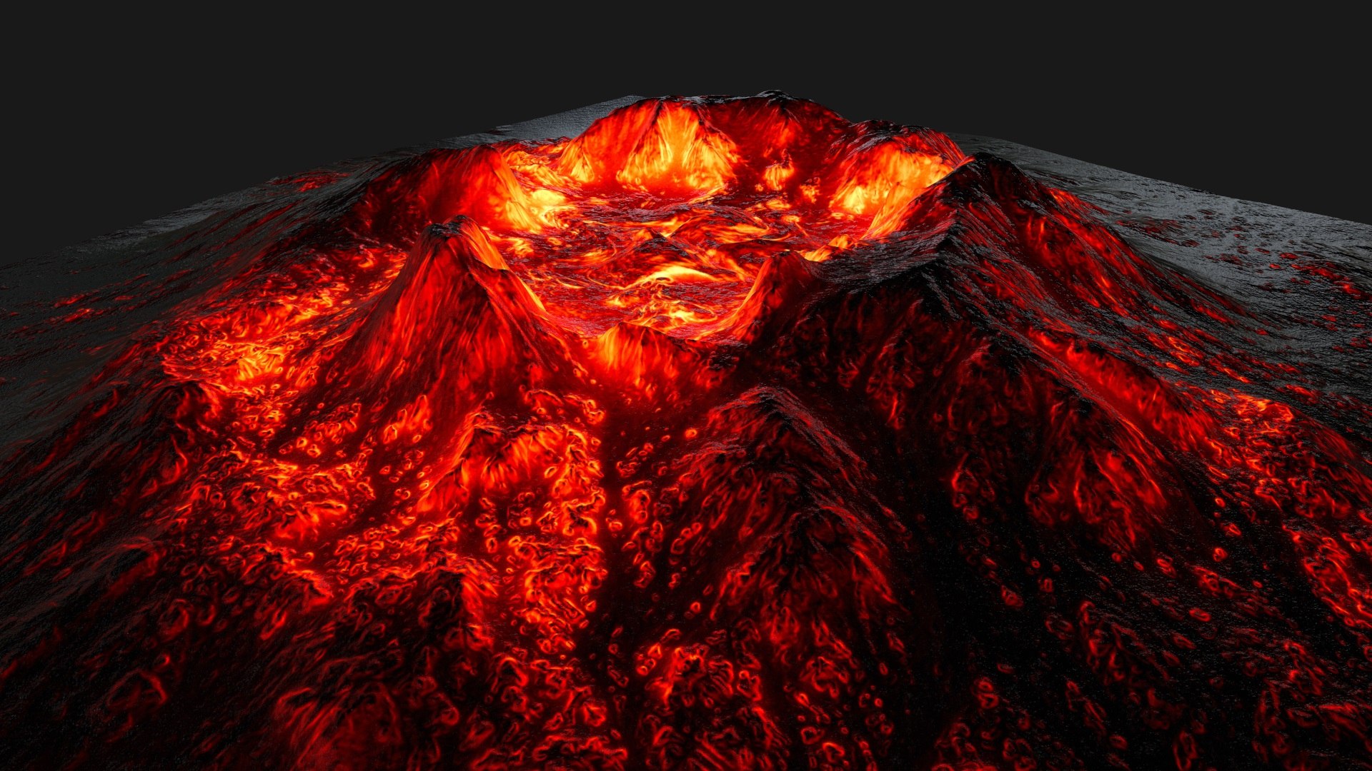 Volcano 3D Model - TurboSquid 1161302
