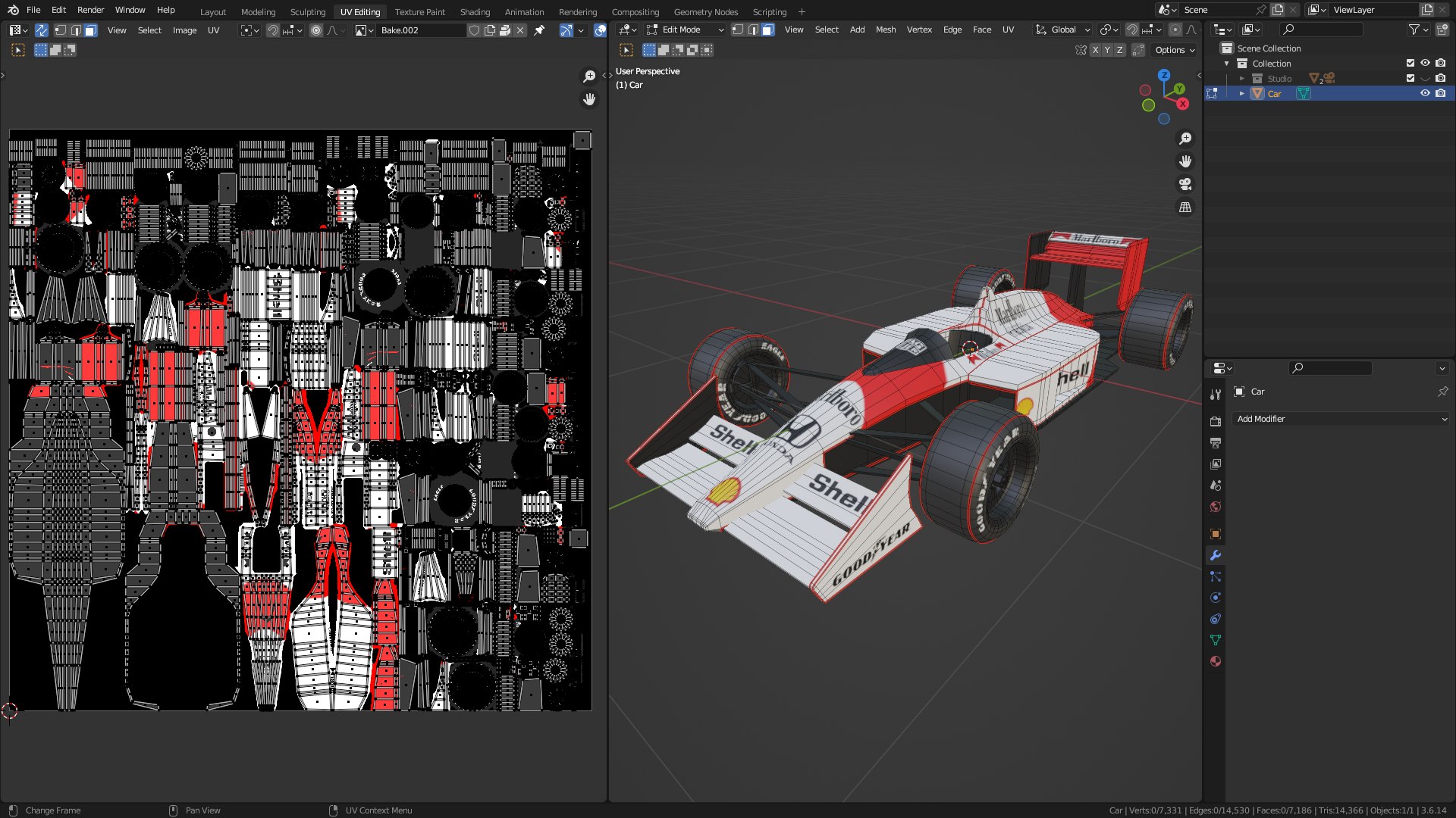 3D F1 Racing Car - TurboSquid 2374809