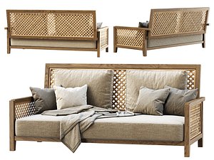 Karen wooden garden two-seater sofa by Bpoint model