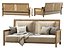 Karen wooden garden two-seater sofa by Bpoint