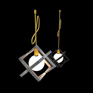 3D model lighting fixtures