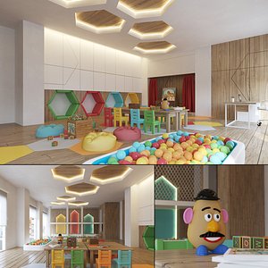nursery interior 3D