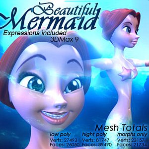 3d model mermaid expressions