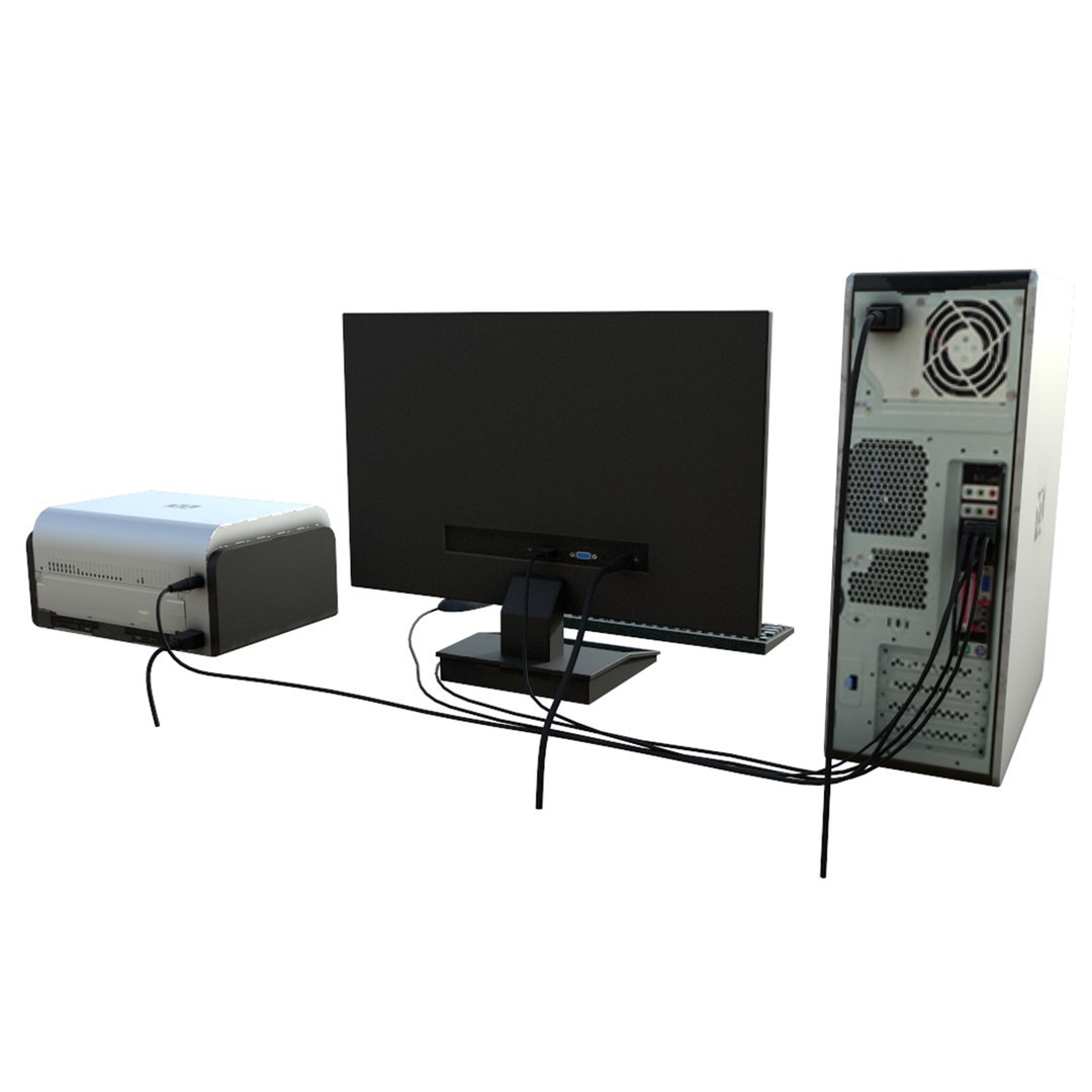 Desktop Computer 3D - TurboSquid 1350289