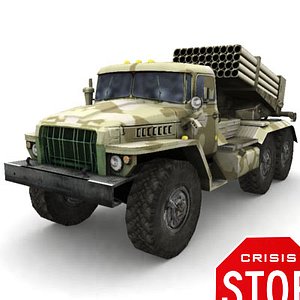 Grad ural 4320 Russian MLRS