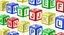 Alphabet Blocks - Letters And Numbers 3D-Modell