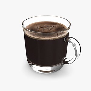 3D model coffee glass