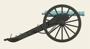 Civil War Cannon 3D Models for Download | TurboSquid