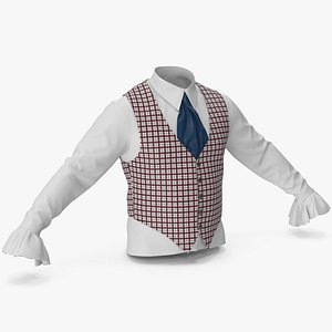 3D Lantern Sleeves Shirt with Vest 4
