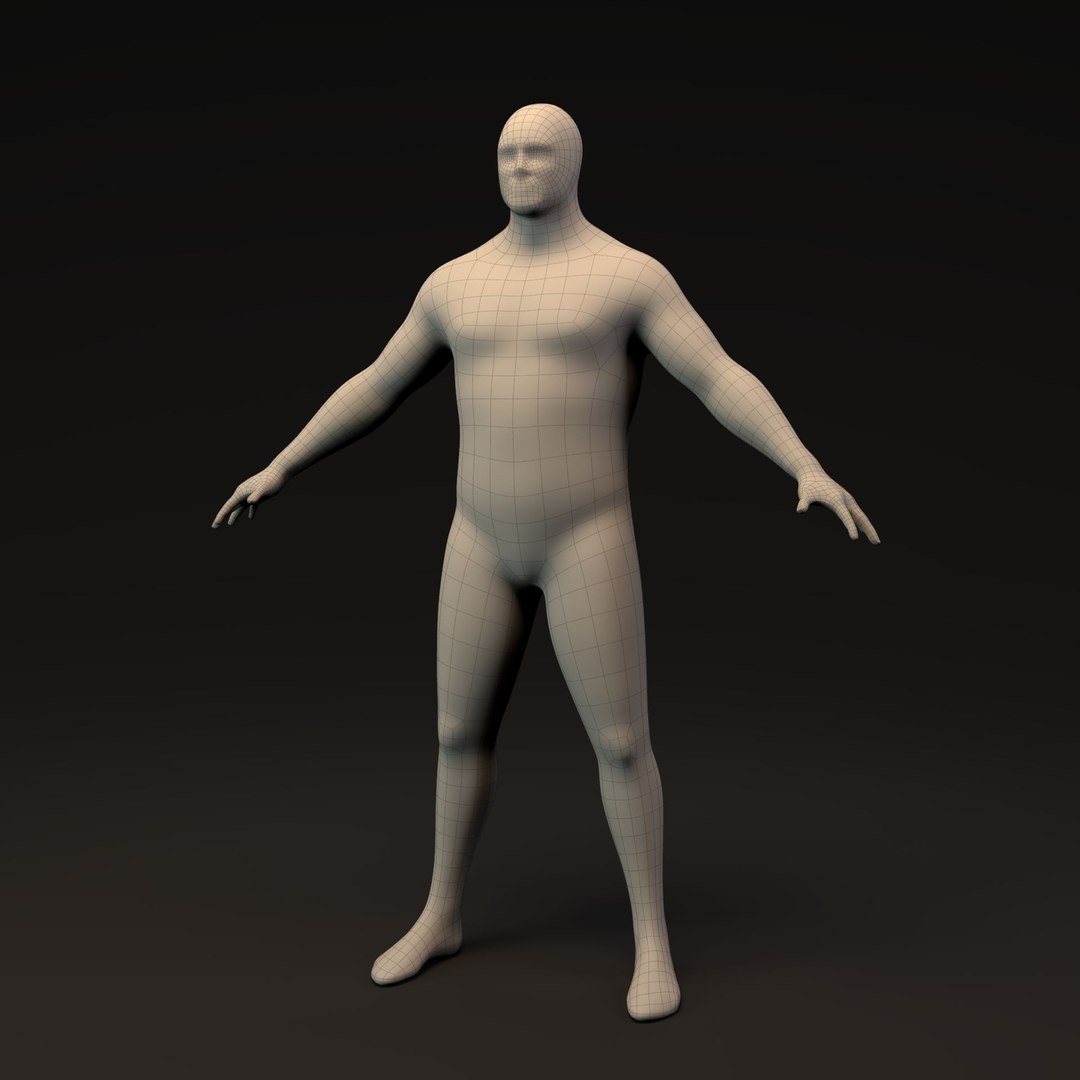 3D Morphable Man Base Mesh https://p.turbosquid.com/ts-thumb/pr/qHQwVb/Ie/morphable_man_lores_front_wire_005/jpg/1717209449/1920x1080/fit_q87/c1862dbe785d615fbb24927f0f84788e94082ff4/morphable_man_lores_front_wire_005.jpg