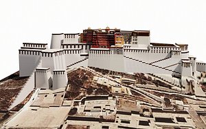 The Potala Palace Chinese Ancient Architecture Traditional Chinese Ancient Buildings 3D model