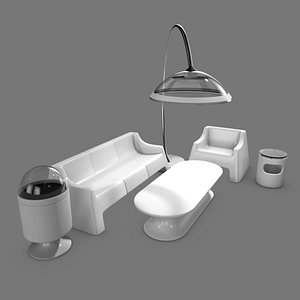 3D model furniture futuristic
