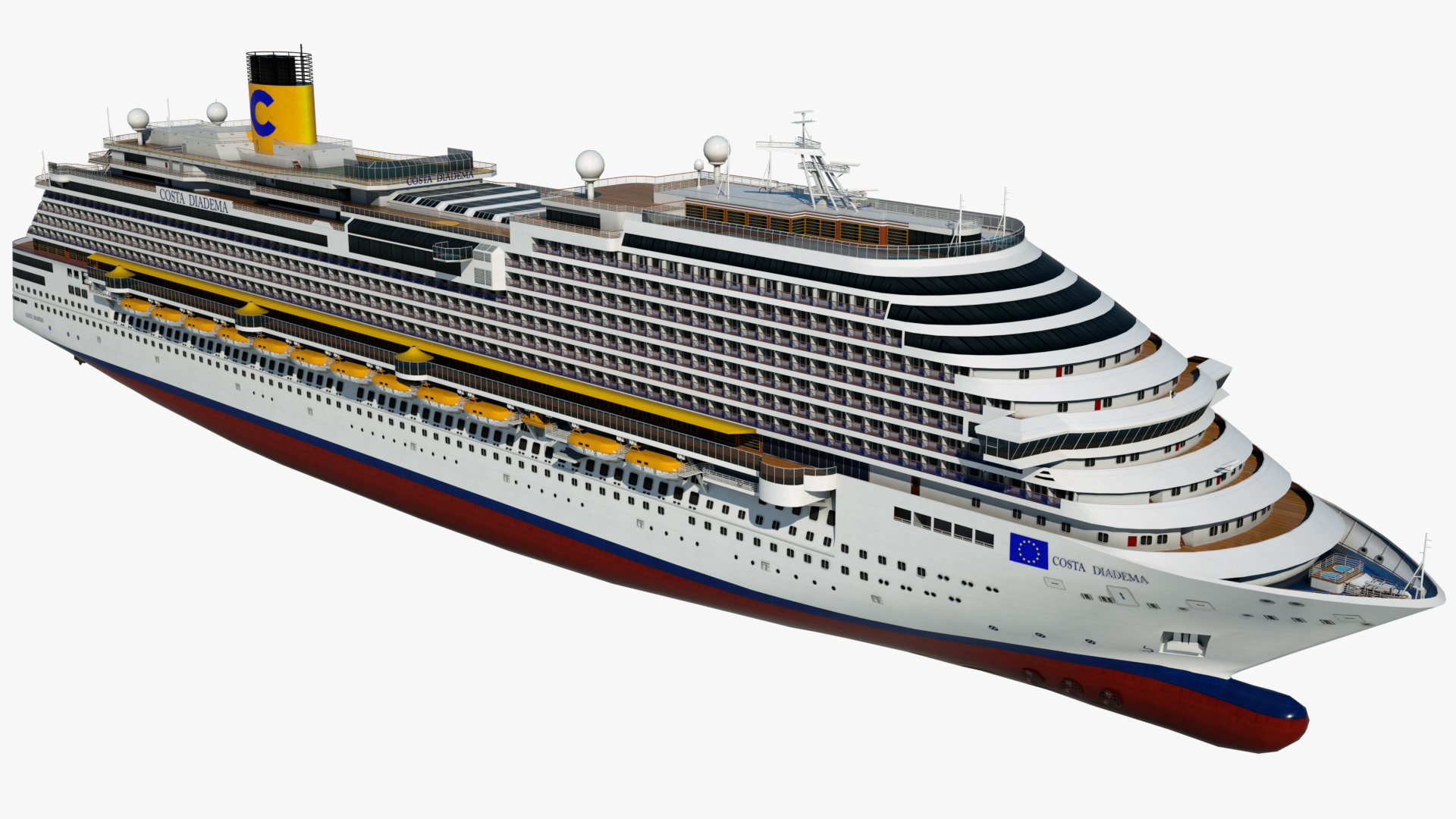 Лего круизный лайнер Costa Concordia