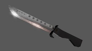 JAPANESE LOWPOLY DAMAGED KNIFE