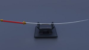 3D model samurai odachi