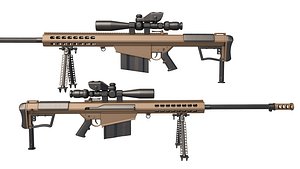 Barrett M107A1 Dust Sniper Rifle model