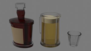 Western Bar Props 3D