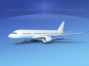 3d airbus a350 model