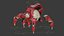 3D Sci-Fi Walker Robot Rigged Lowpoly PBR model