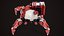 3D Sci-Fi Walker Robot Rigged Lowpoly PBR model