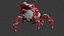 3D Sci-Fi Walker Robot Rigged Lowpoly PBR model