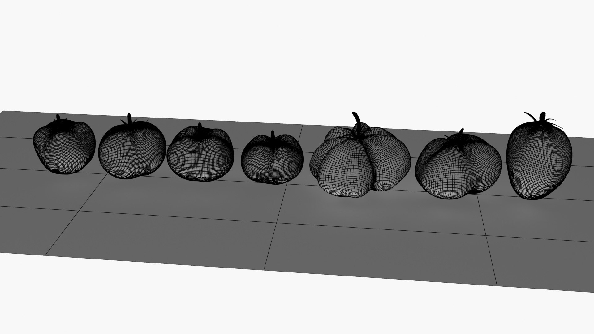 3D Variety Tomatoes Model - TurboSquid 2289106