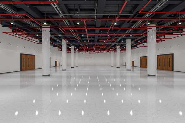 exhibition hall interior 7 3D model