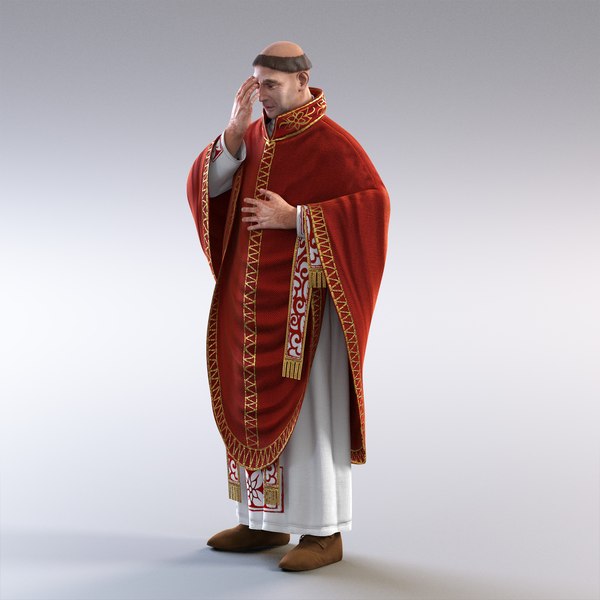 3d medieval priest