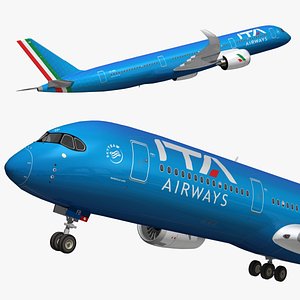 3D model Airbus A350 Ita Airways