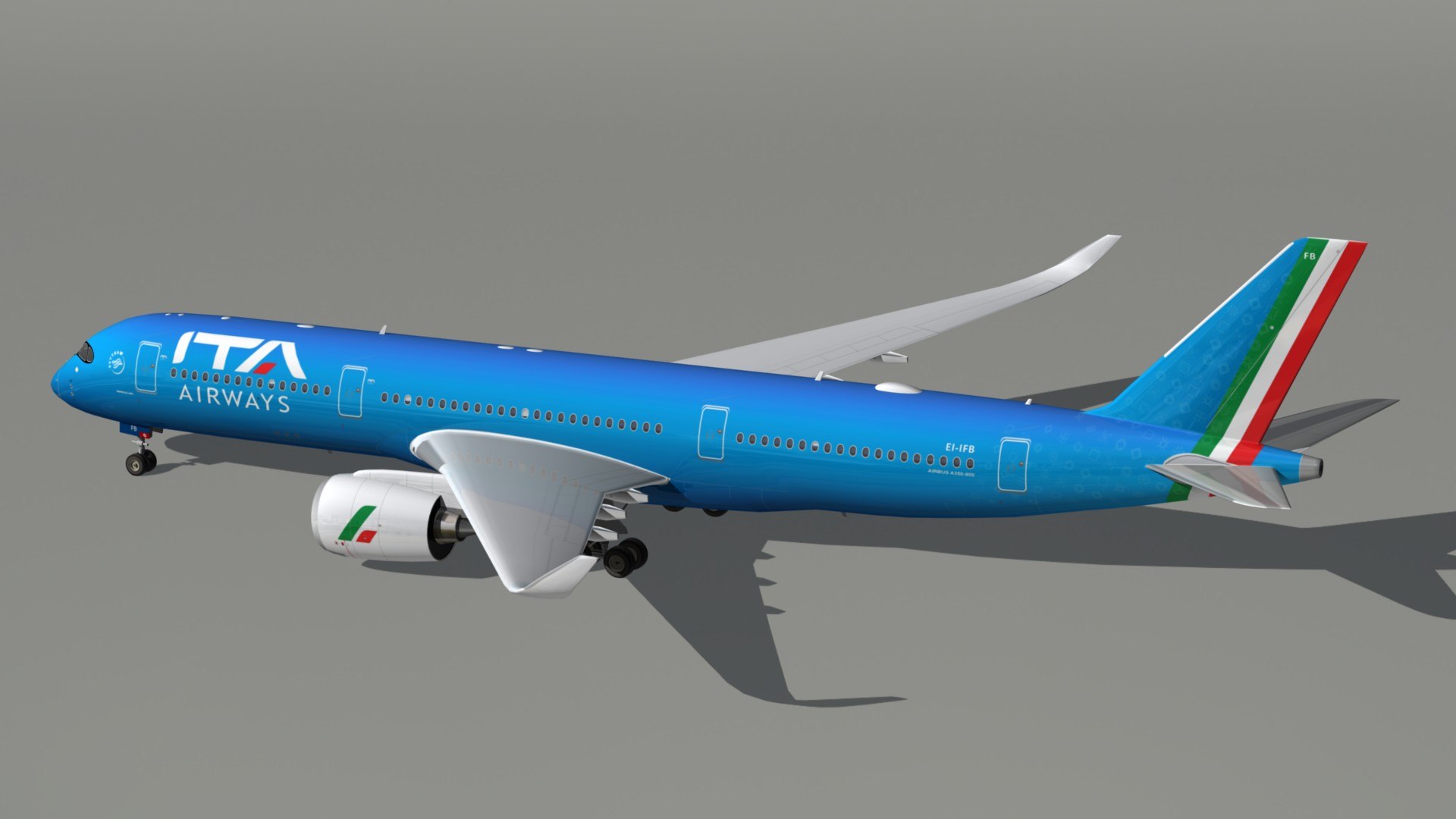 3d Model Airbus A350 Ita Airways Turbosquid 1894180